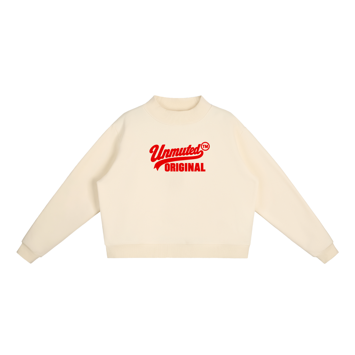 Unmuted Fleece Mock-Neck Sweatshirt