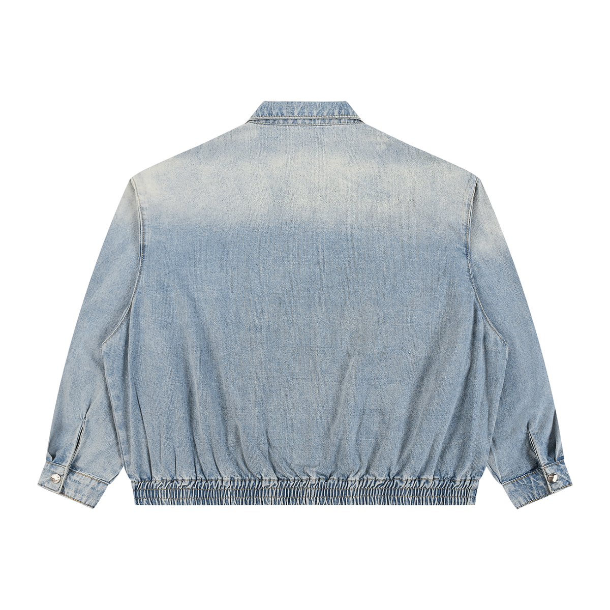 Unmuted Lightweight Full-Zip Denim Jacket – Vintage Wash