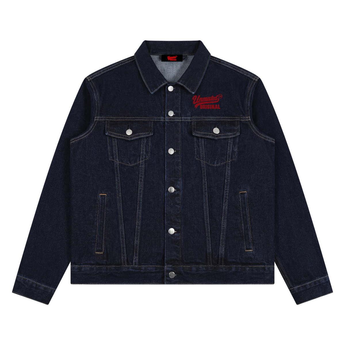 Unmuted Heavyweight Vintage Wash Denim Jacket – Unisex