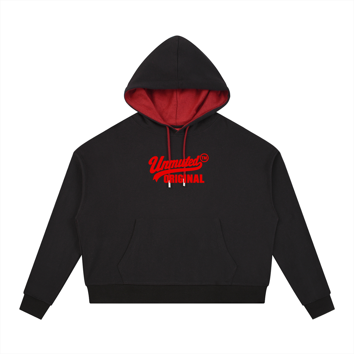 Unmuted Female Contrast Drawstring Hoodie