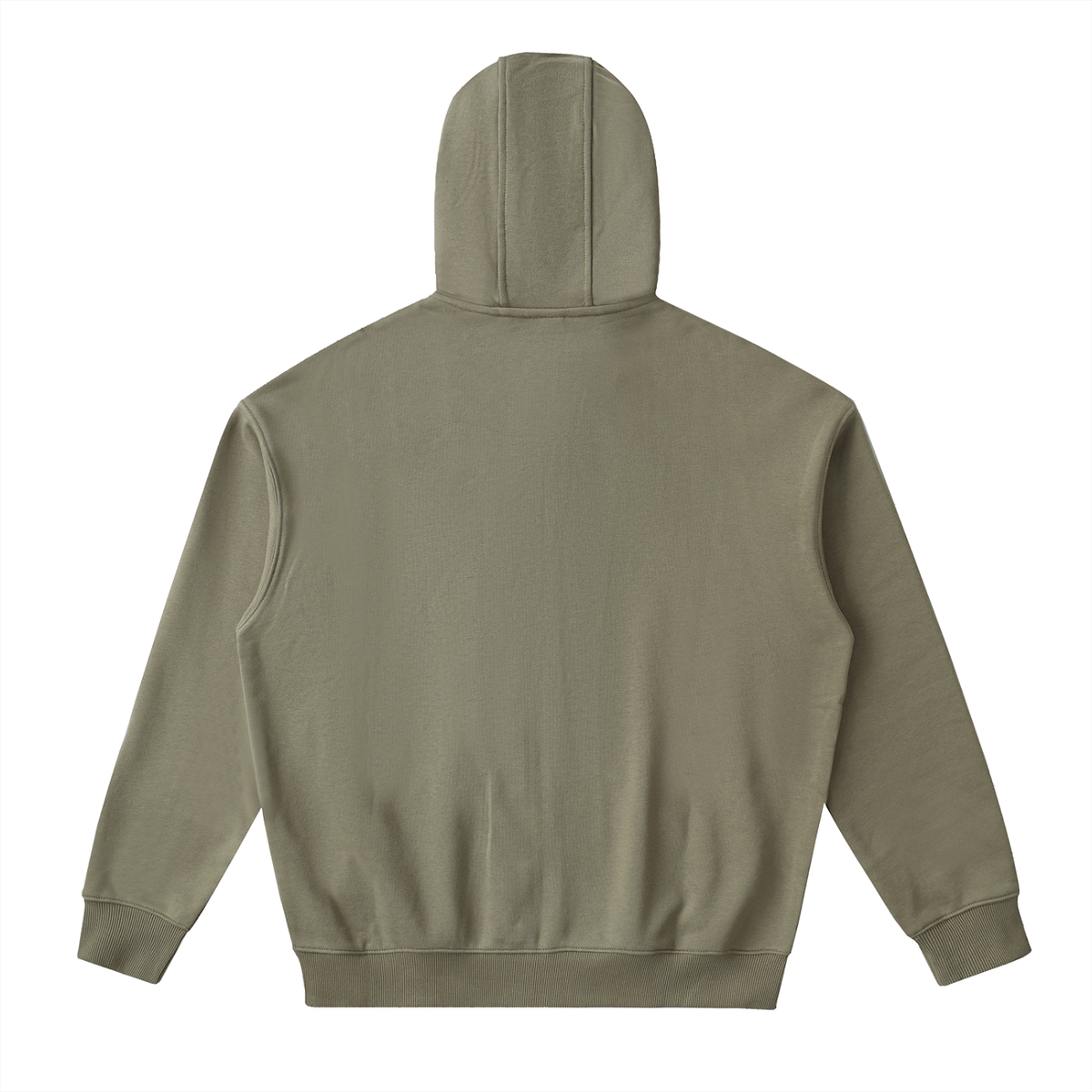 Unmuted Drop-Shoulder Zip-Up Hoodie