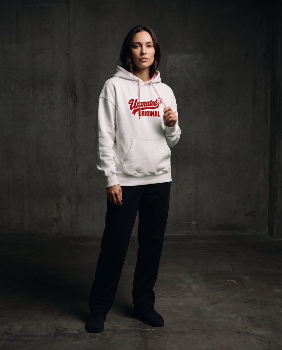 Unmuted Female Contrast Drawstring Hoodie