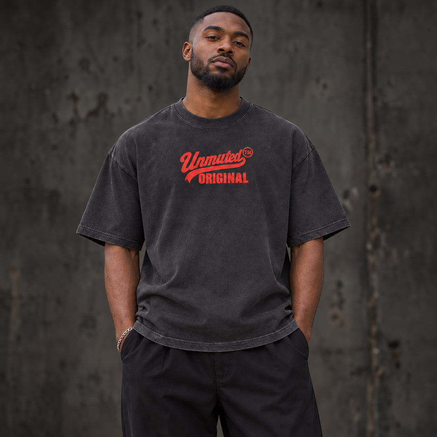 Unmuted Vintage Wash Drop Shoulder T-shirt