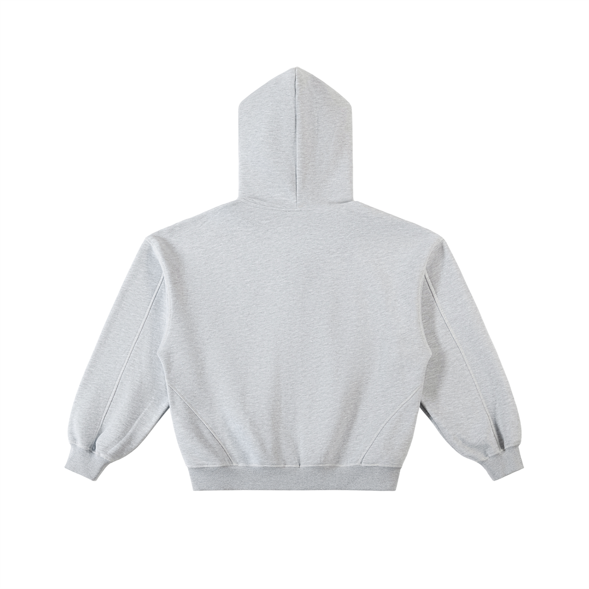 Unmuted Contrast-Stitch Zip Hoodie
