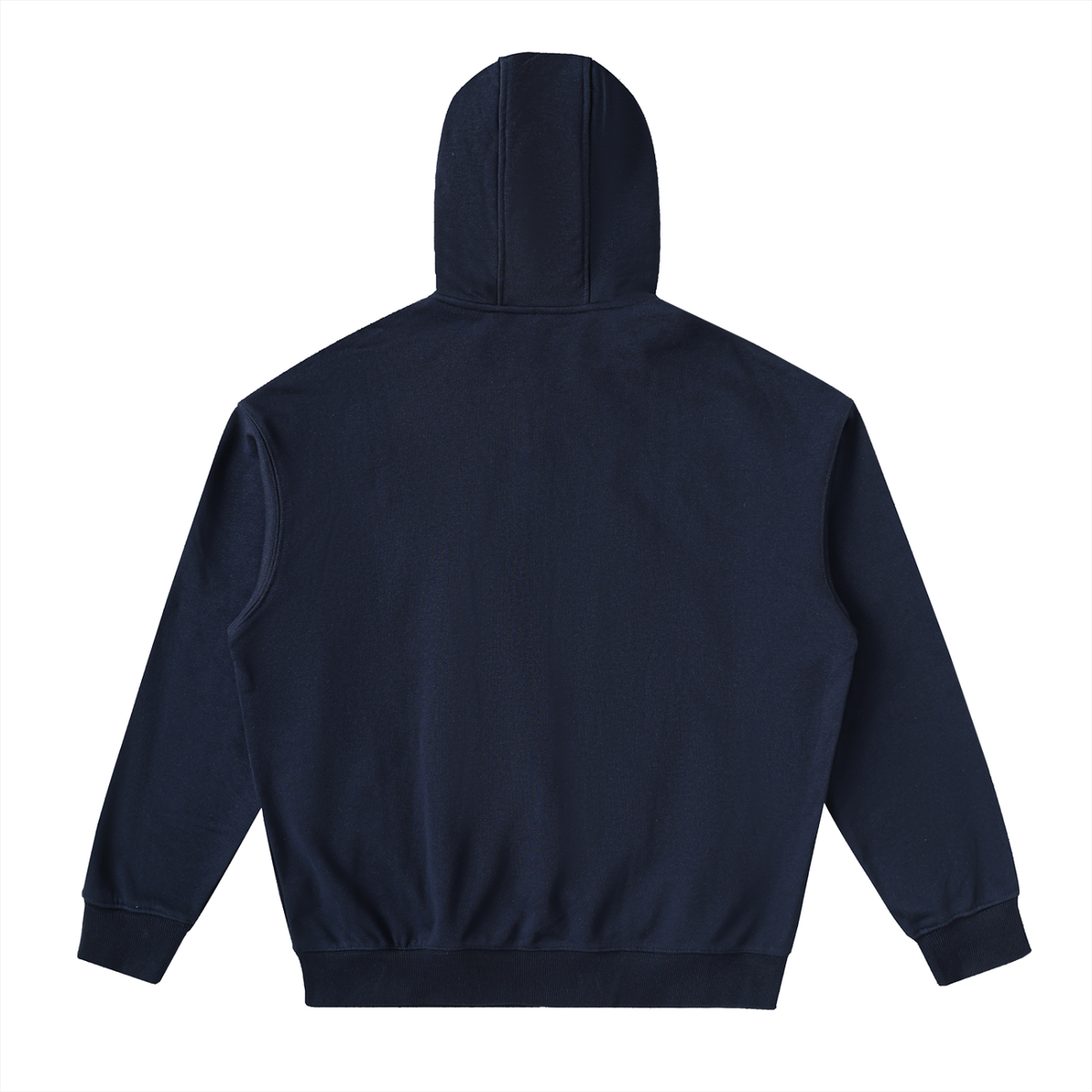 Unmuted Drop-Shoulder Zip-Up Hoodie