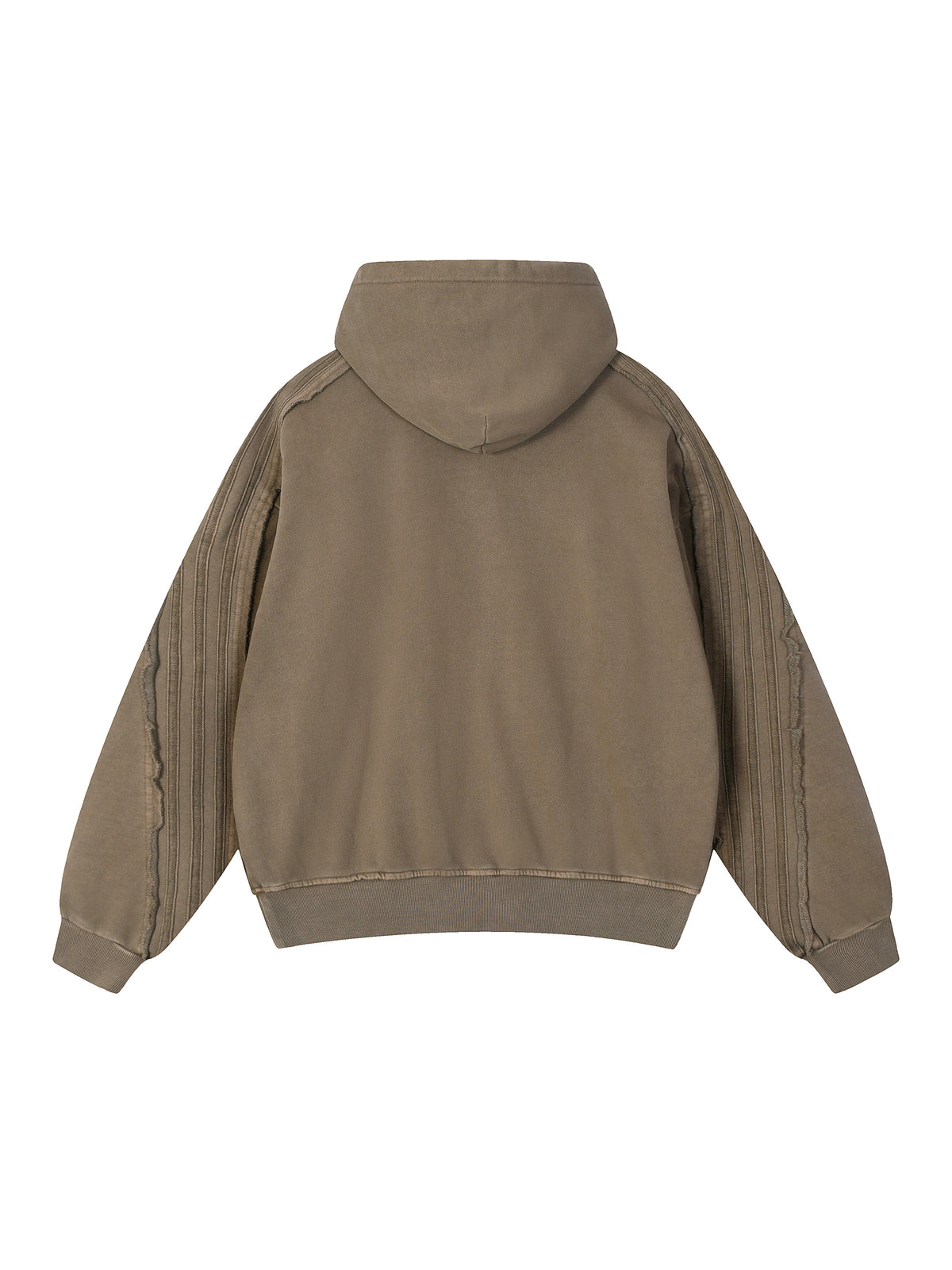 Unmuted Snow Washed Raw-Edge Hoodie