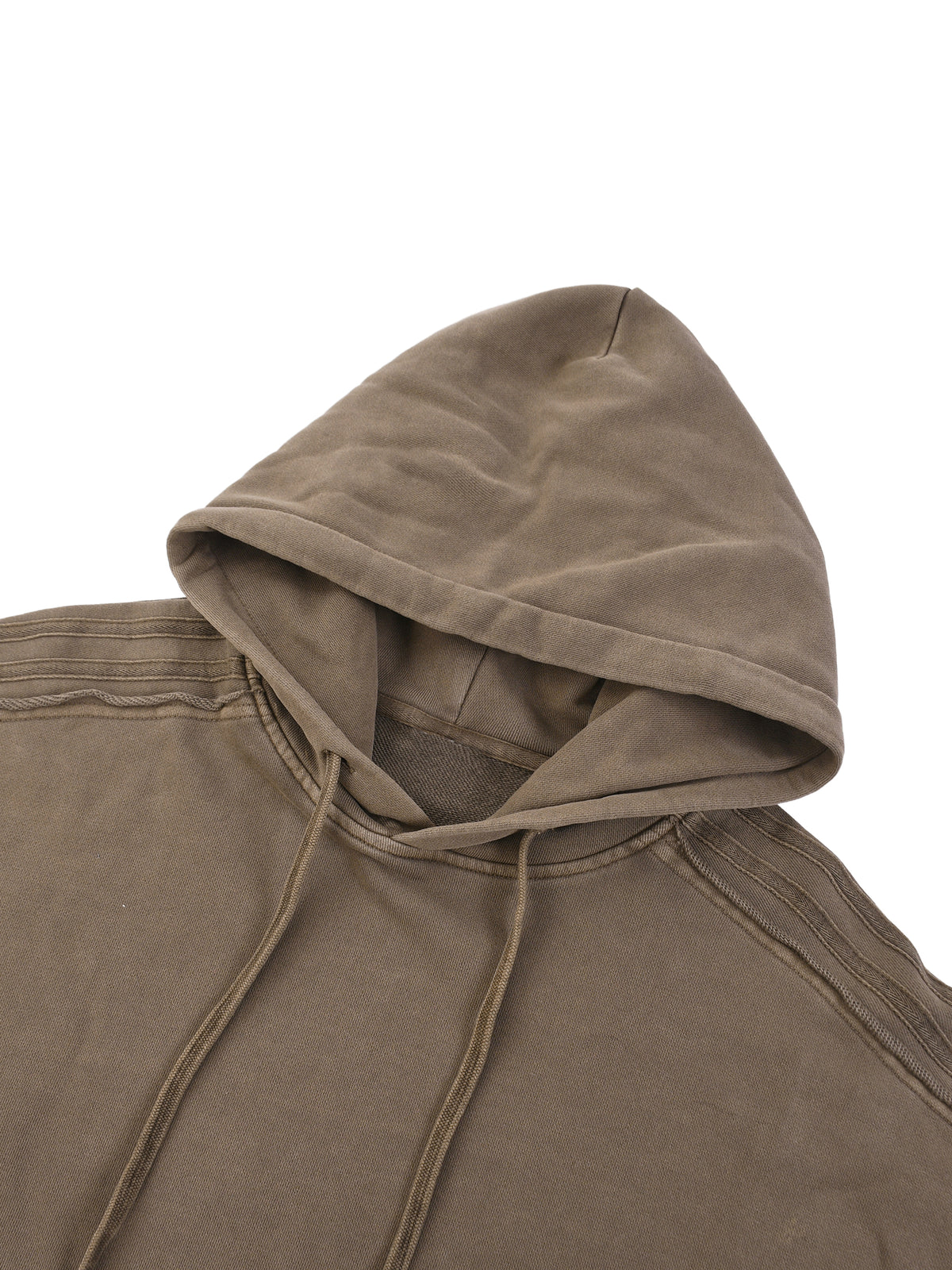 Unmuted Snow Washed Raw-Edge Hoodie