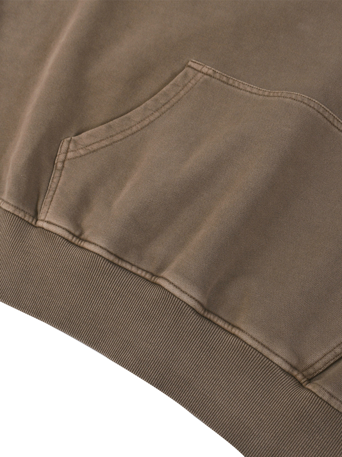 Unmuted Snow Washed Raw-Edge Hoodie