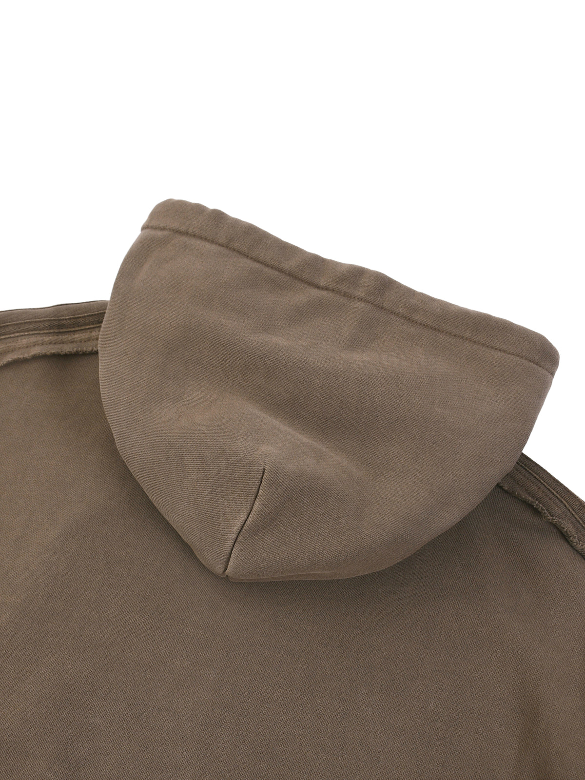 Unmuted Snow Washed Raw-Edge Hoodie