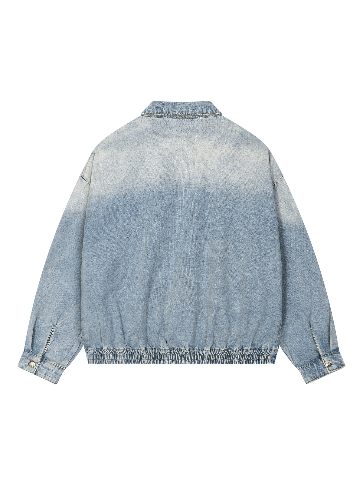 Unmuted Lightweight Full-Zip Denim Jacket – Vintage Wash