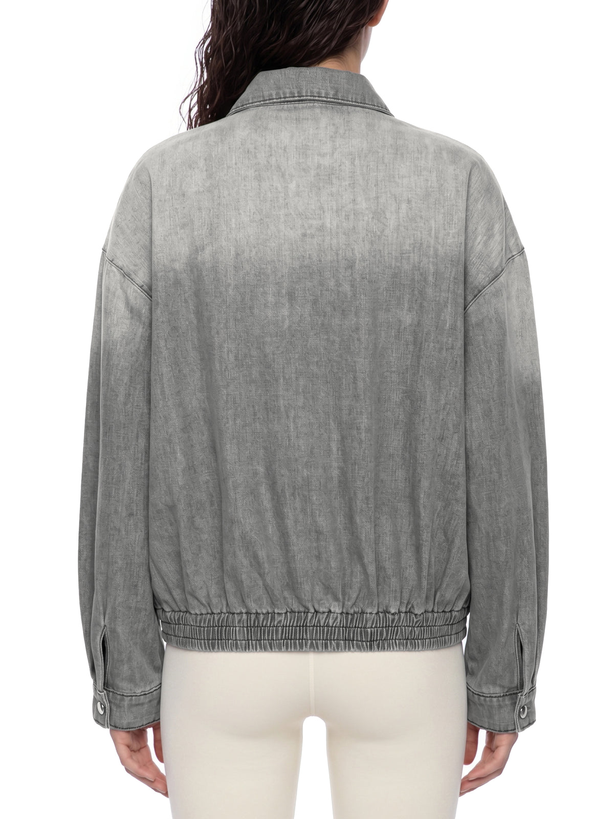 Unmuted Lightweight Full-Zip Denim Jacket – Vintage Wash