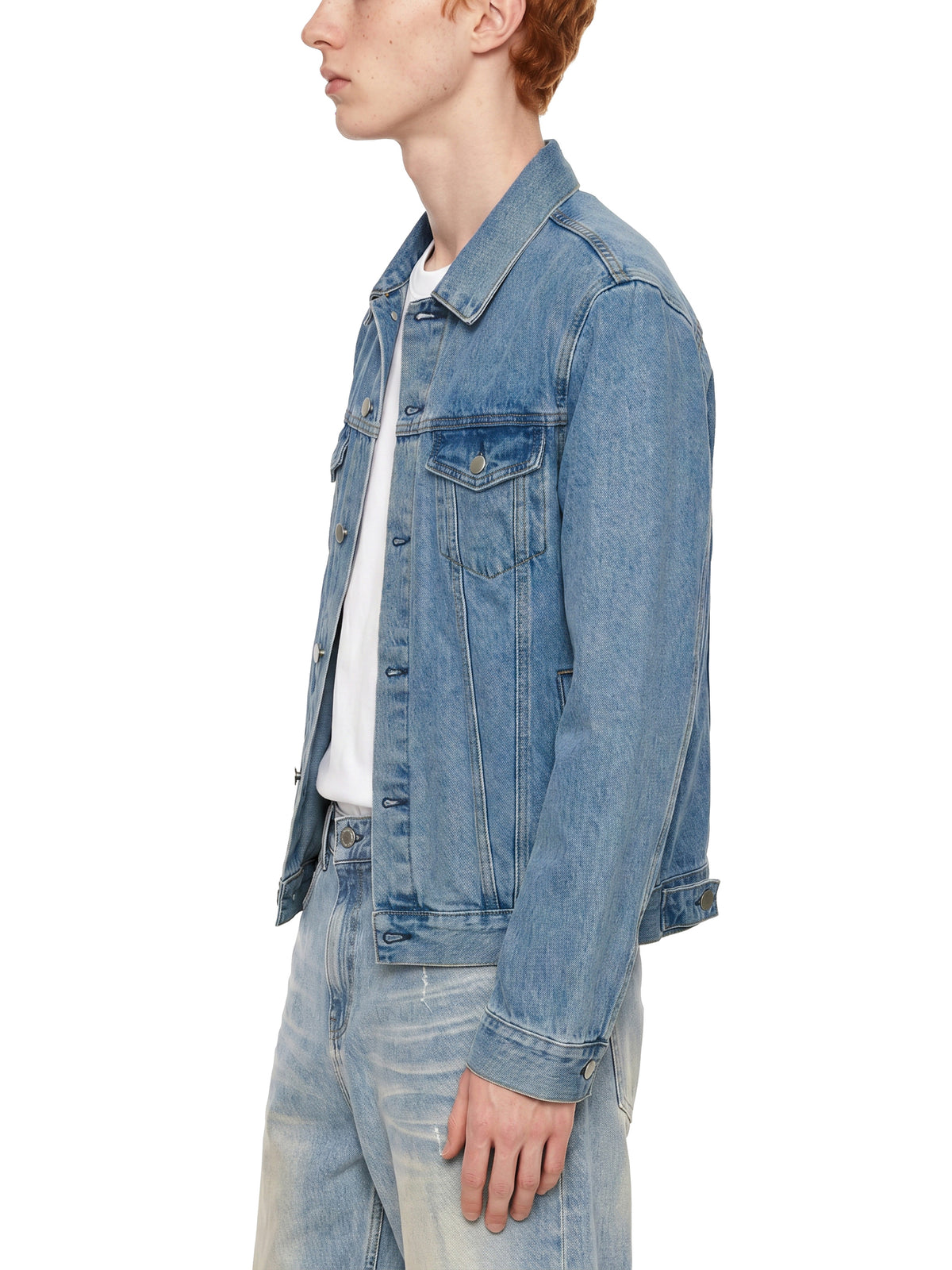 Unmuted Heavyweight Vintage Wash Denim Jacket – Unisex