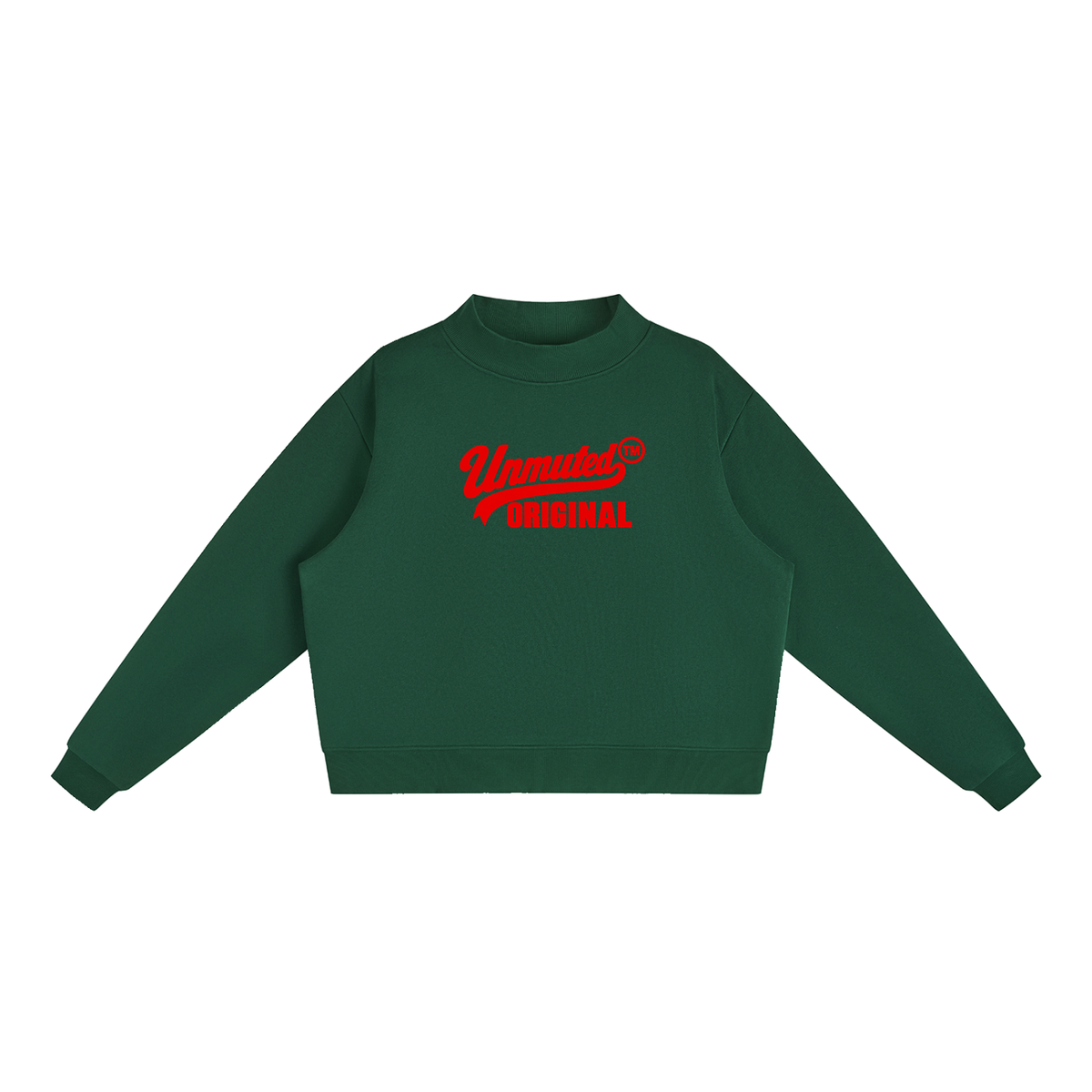 Unmuted Fleece Mock-Neck Sweatshirt