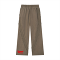 Unmuted Snow Washed Tape Raw Edge Sweatpants