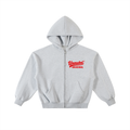 Unmuted Contrast-Stitched Boxy Fleece Zip Hoodie