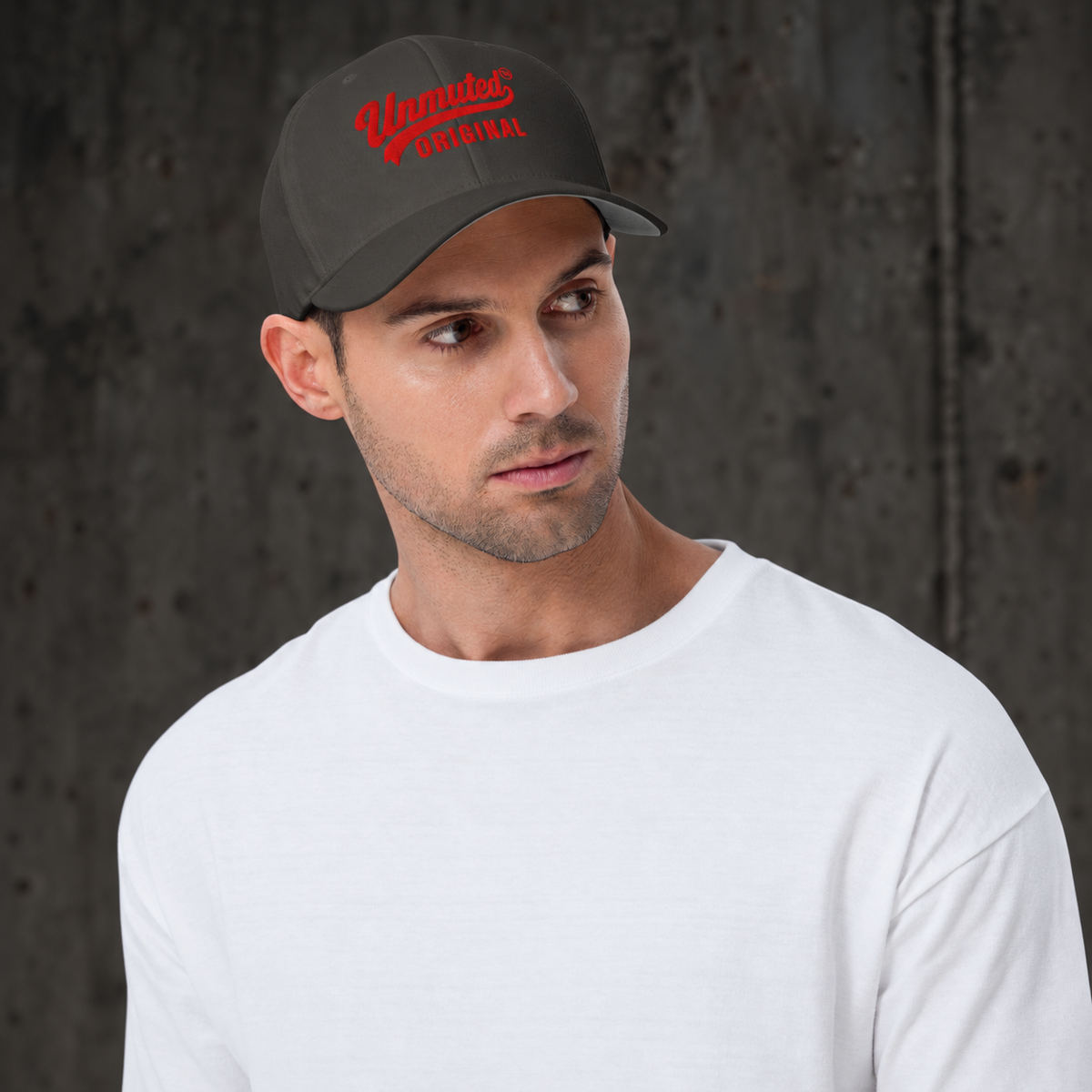 Unmuted Original Structured Twill Cap by Unmuted Original - Charcoal