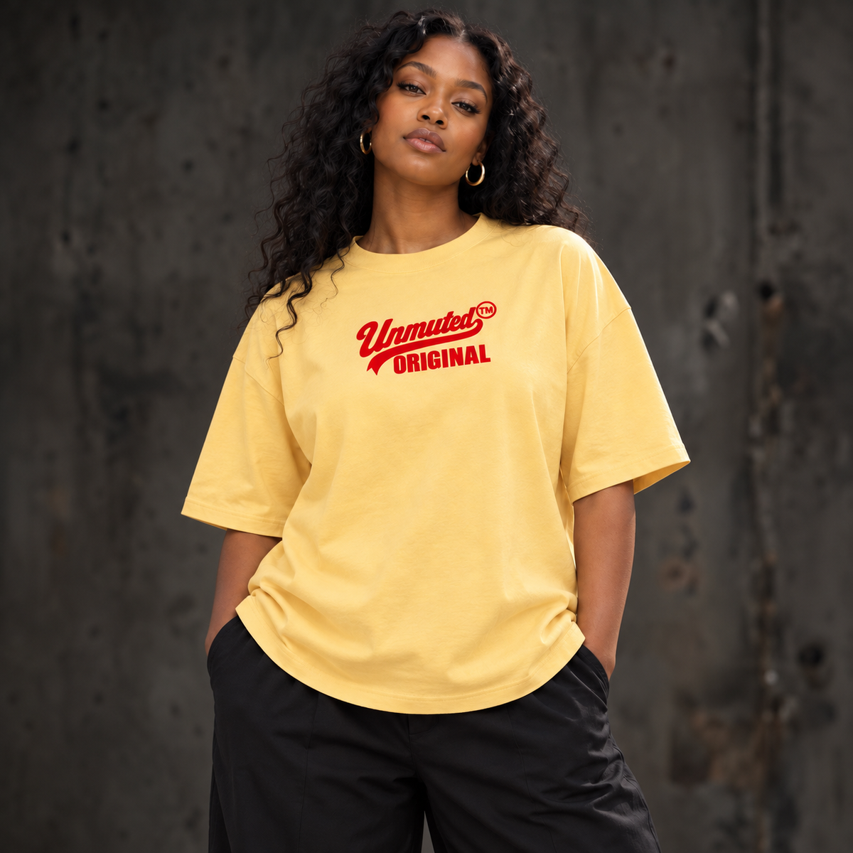 Unmuted Original Essential Cotton T-Shirt by Unmuted Original - Yellow