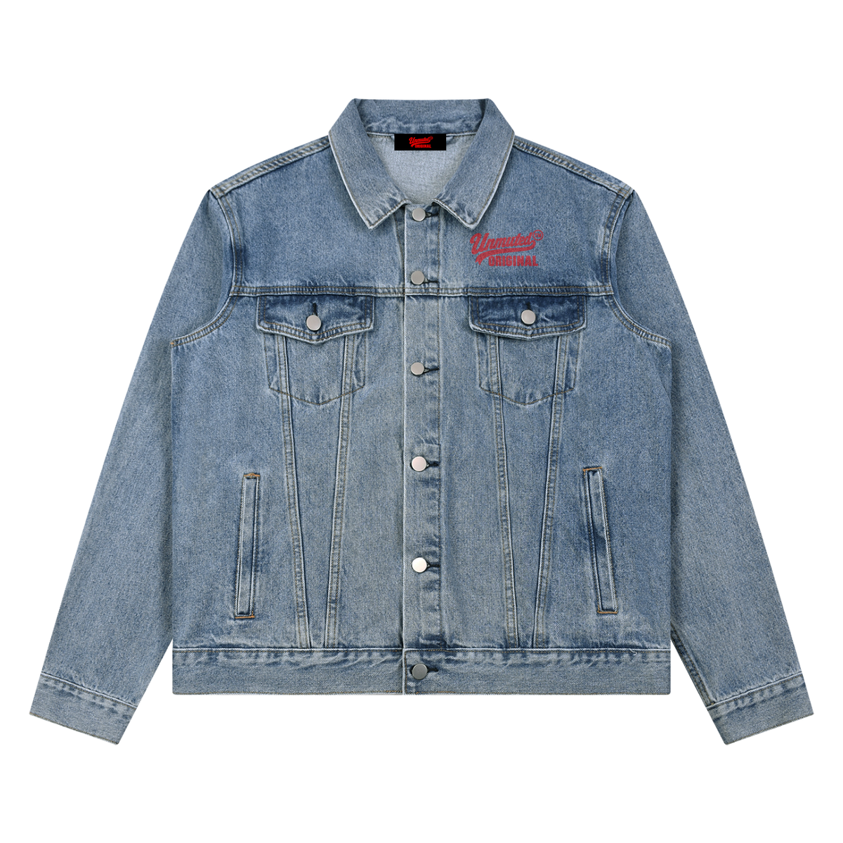 Unmuted Heavyweight Vintage Wash Denim Jacket – Unisex