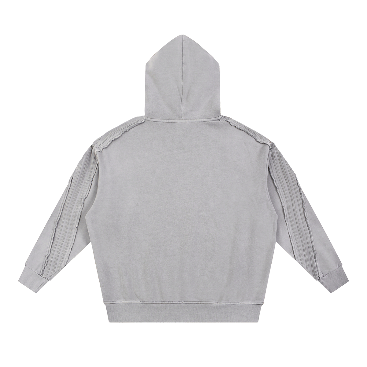 Unmuted Snow Washed Raw-Edge Hoodie