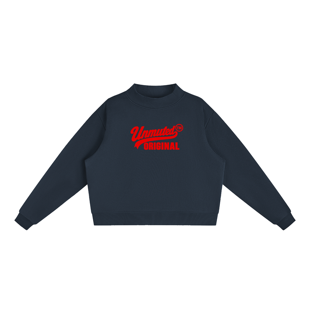 Unmuted Fleece Mock-Neck Sweatshirt