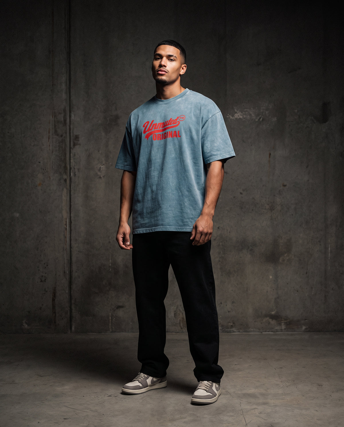 Unmuted Snow Washed Oversized T-Shirt