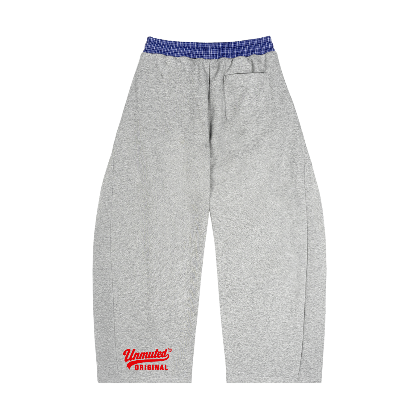 Unmuted Plaid Waistband Barrel Sweatpants