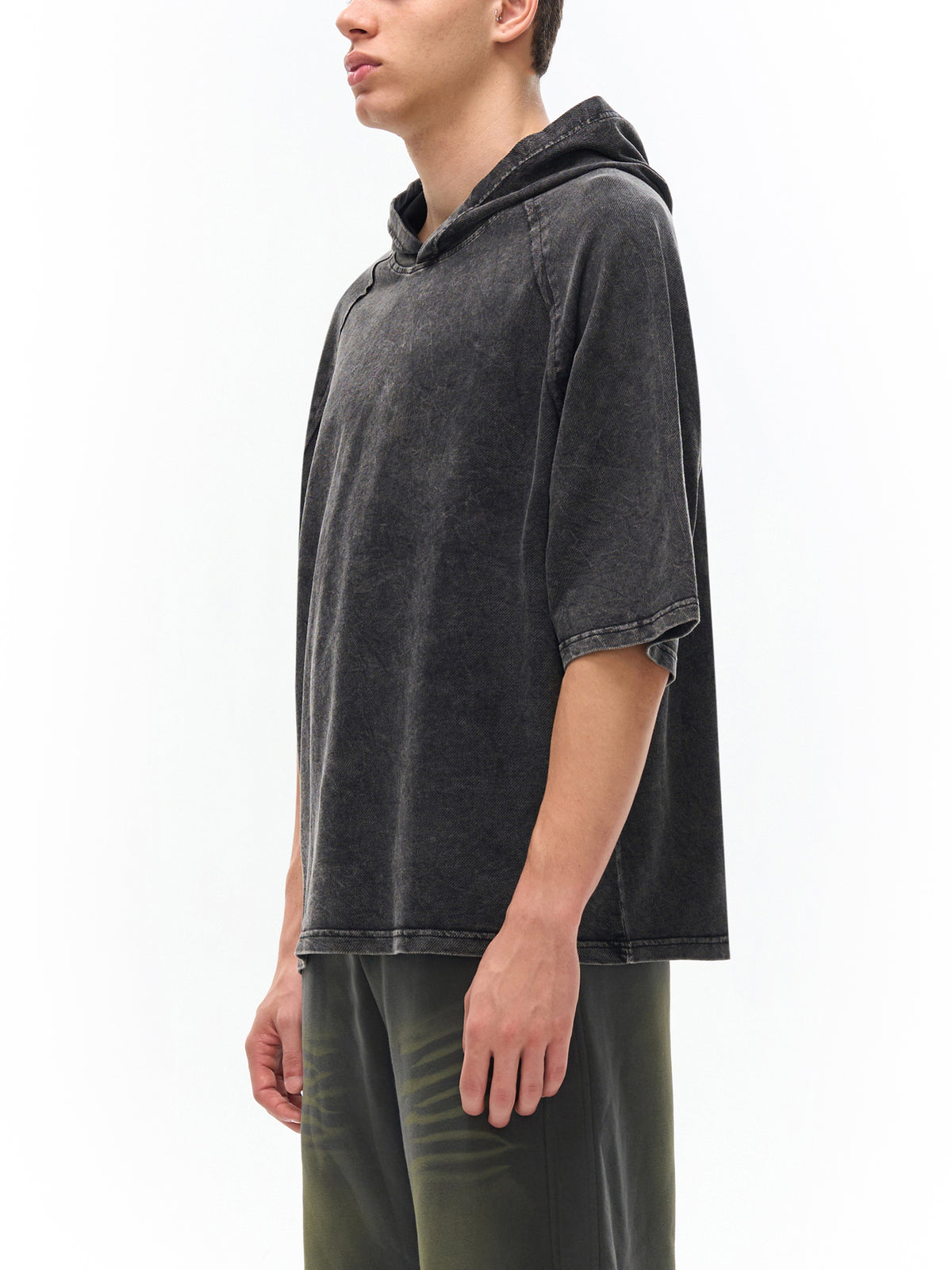 Unmuted Snow Washed Hooded T-Shirt