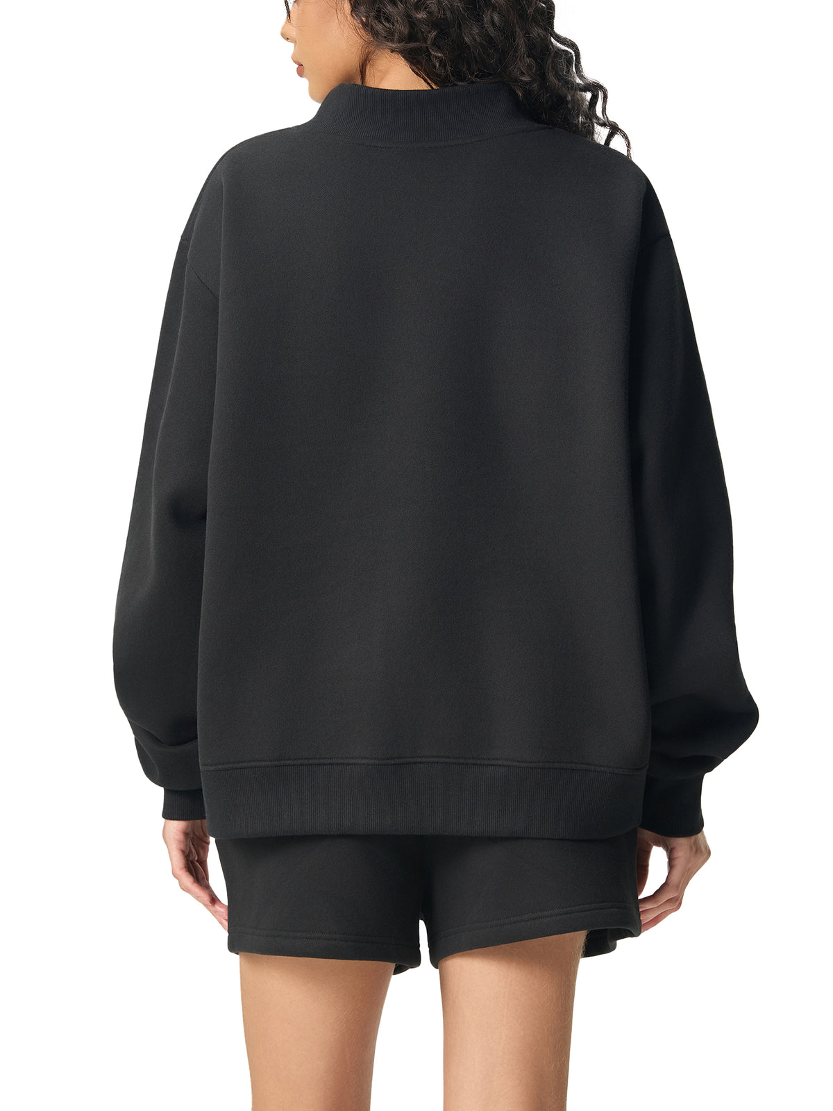 Unmuted Fleece Mock-Neck Sweatshirt