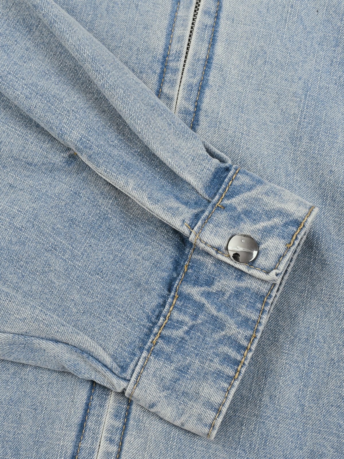 Unmuted Lightweight Full-Zip Denim Jacket – Vintage Wash