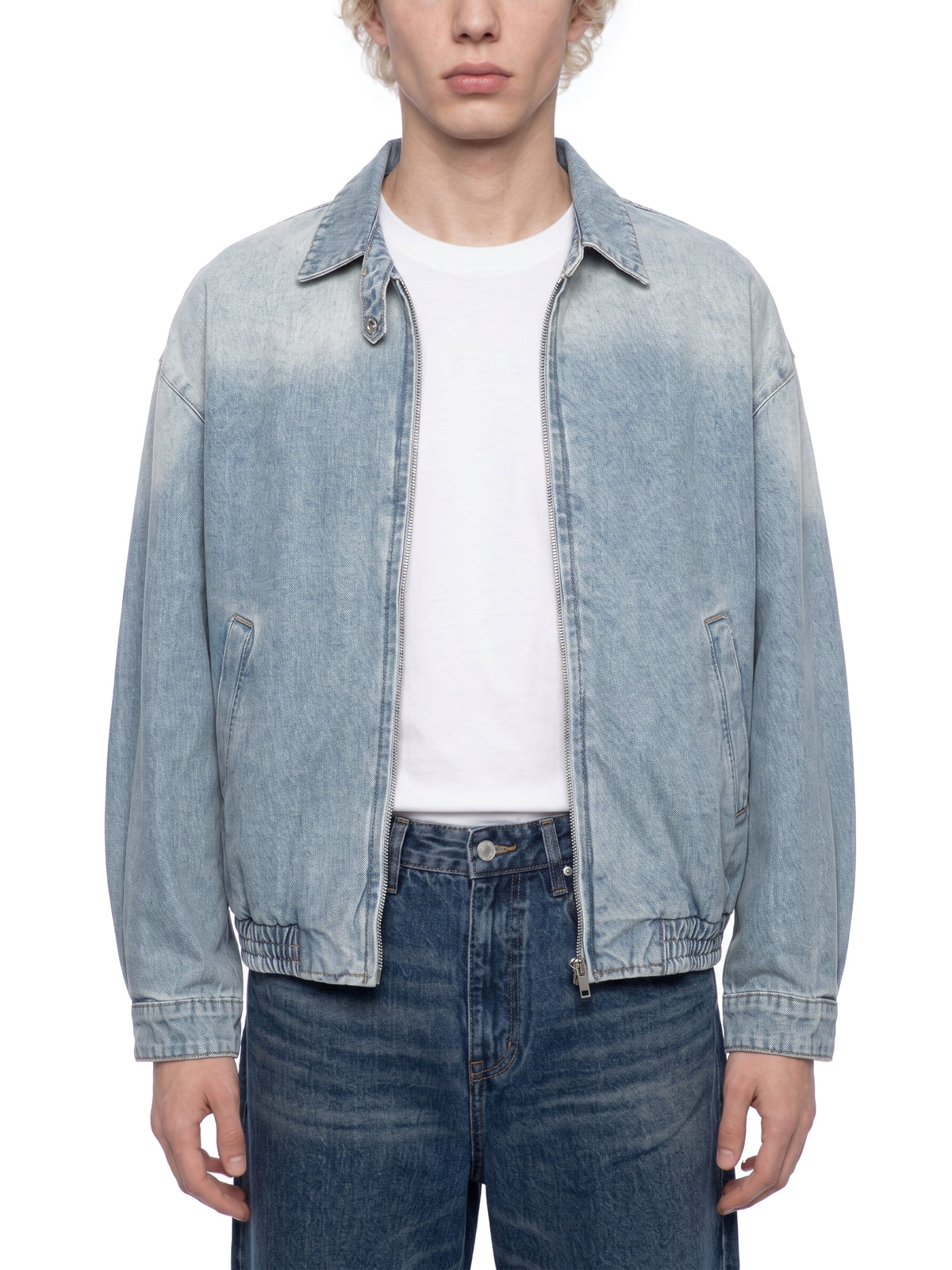 Unmuted Lightweight Full-Zip Denim Jacket – Vintage Wash