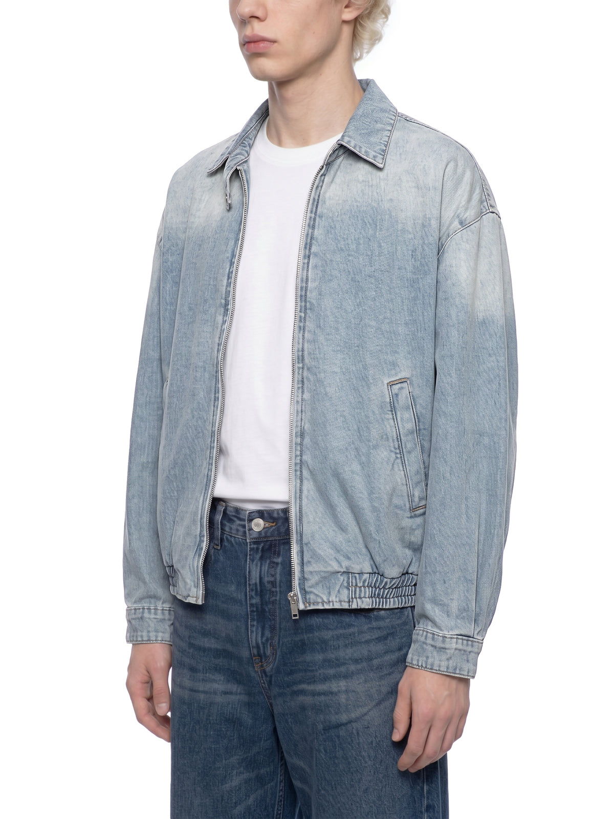 Unmuted Lightweight Full-Zip Denim Jacket – Vintage Wash