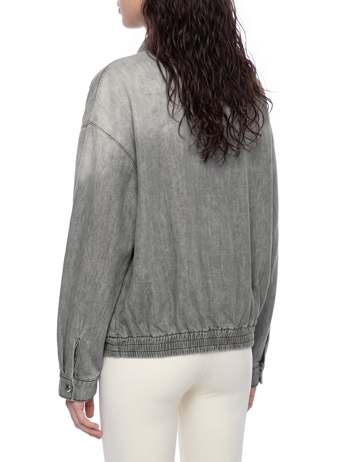 Unmuted Lightweight Full-Zip Denim Jacket – Vintage Wash