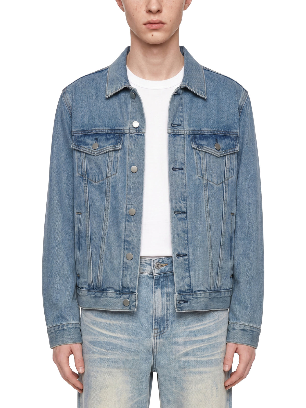 Unmuted Heavyweight Vintage Wash Denim Jacket – Unisex